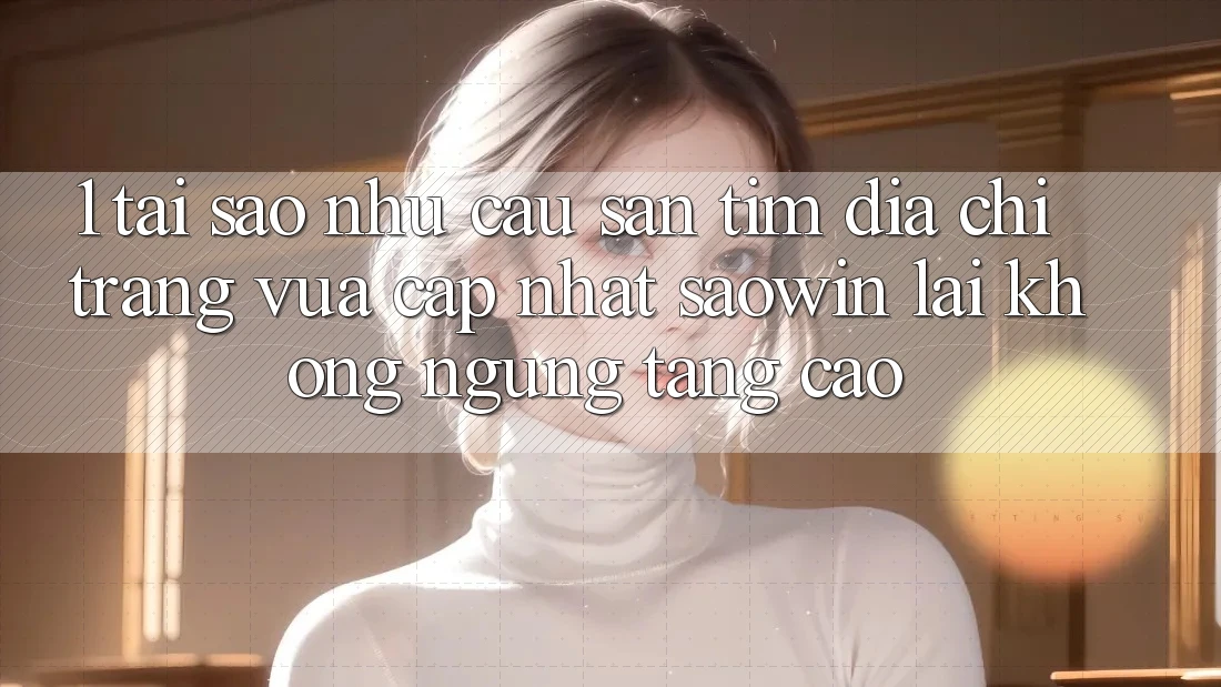 1. Tại Sao Nhu Cầu Săn tìm “Địa chỉ trang Vừa cập nhật Saowin” Lại Không ngừng Tăng Cao? 1. Tại Sao Nhu Cầu Săn tìm “Địa chỉ trang Vừa cập nhật Saowin” Lại Không ngừng Tăng Cao?