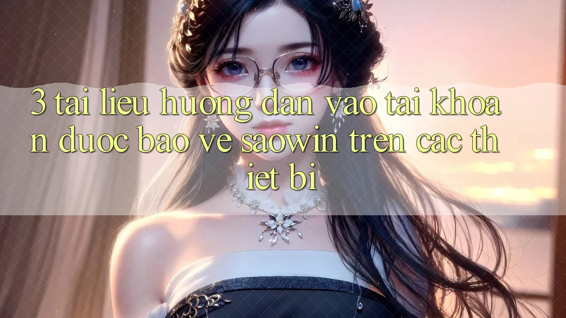 3. Tài liệu hướng dẫn Vào tài khoản Được bảo vệ Saowin Trên Các Thiết Bị