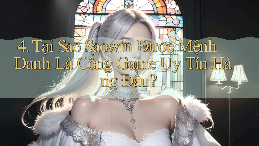 4. Tại Sao Saowin Được Mệnh Danh Là Cổng Game Uy Tín Hàng Đầu? 4. Tại Sao Saowin Được Mệnh Danh Là Cổng Game Uy Tín Hàng Đầu?
