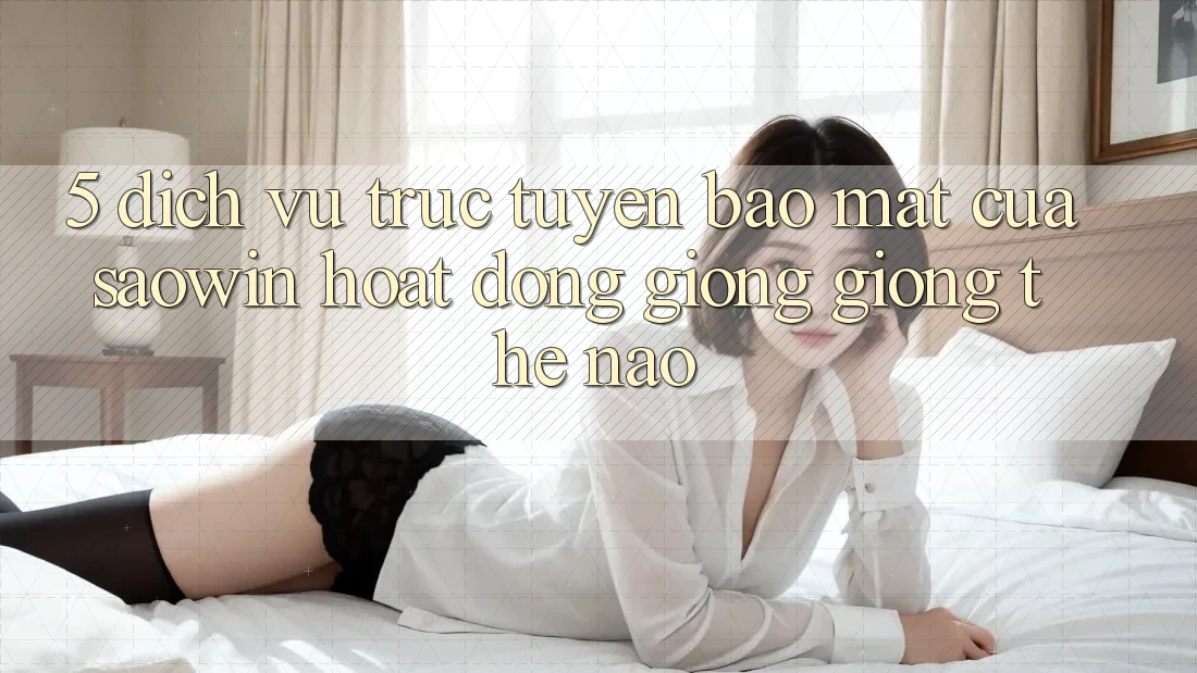 5. Dịch vụ trực tuyến Bảo Mật Của Saowin Hoạt Động Giống giống Thế Nào? 5. Dịch vụ trực tuyến Bảo Mật Của Saowin Hoạt Động Giống giống Thế Nào?