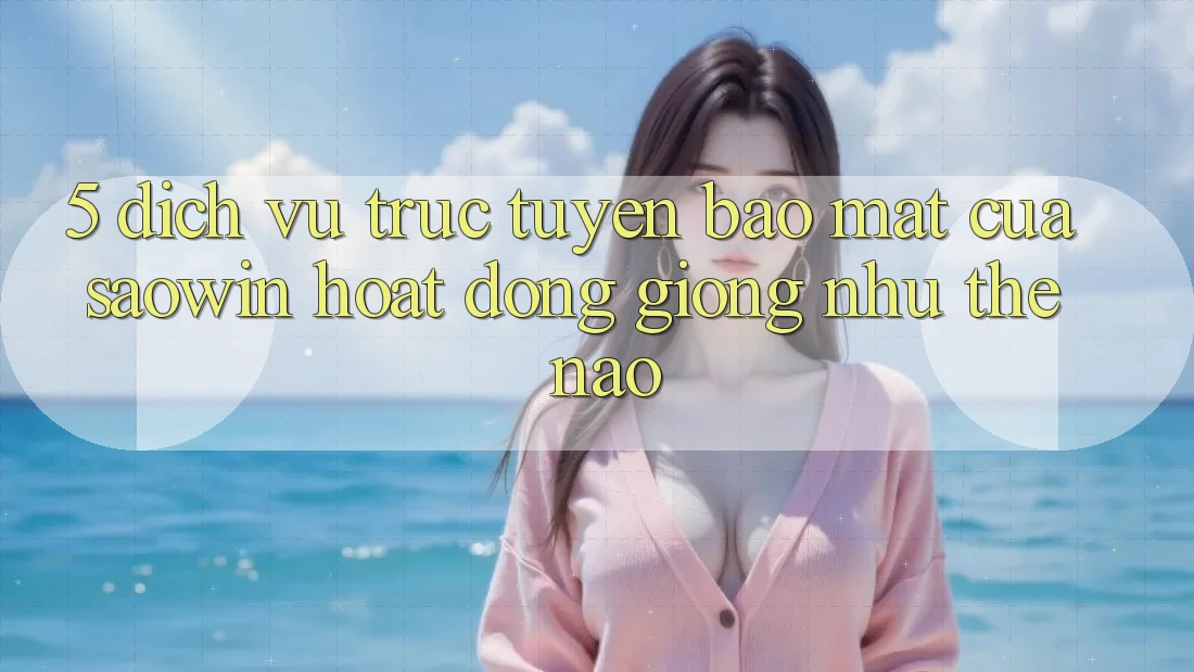 5. Dịch vụ trực tuyến Bảo Mật Của Saowin Hoạt Động Giống như Thế Nào?