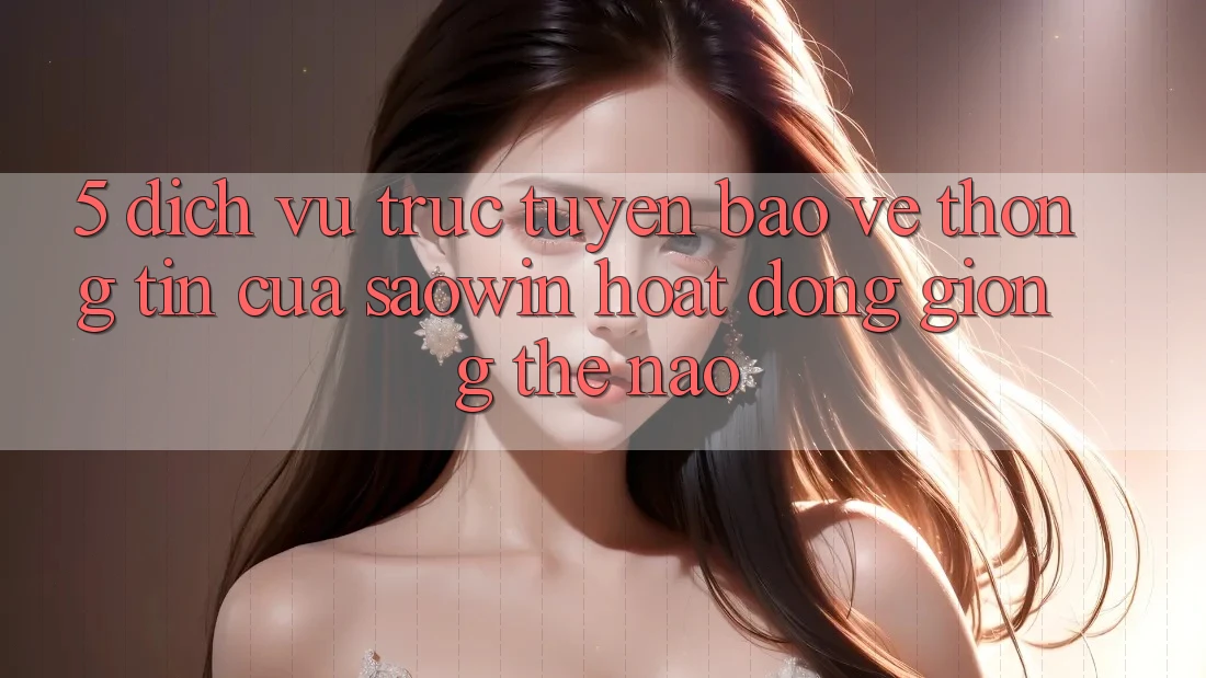 5. Dịch vụ trực tuyến Bảo vệ thông tin Của Saowin Hoạt Động Giống Thế Nào?