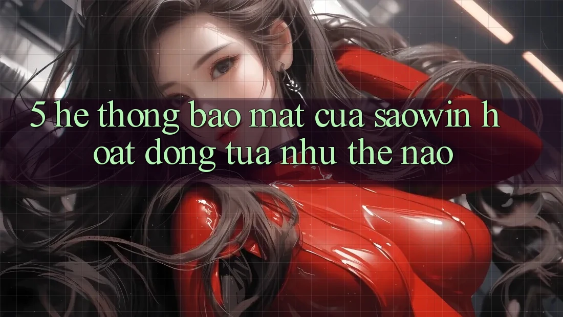 5. Hệ Thống Bảo Mật Của Saowin Hoạt Động Tựa như Thế Nào?