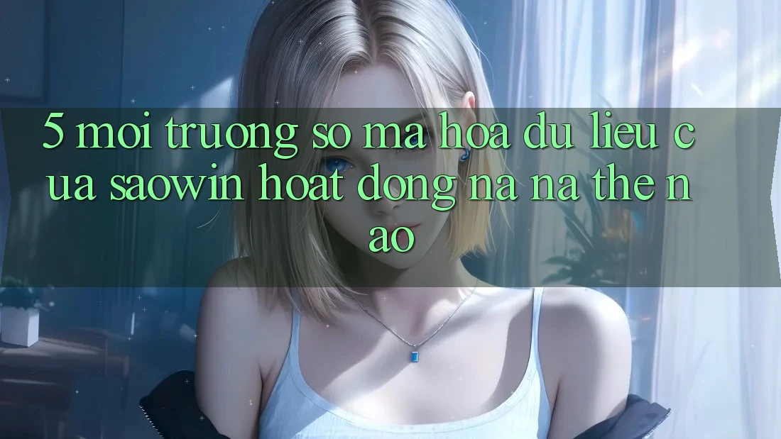 5. Môi trường số Mã hóa dữ liệu Của Saowin Hoạt Động Na ná Thế Nào?