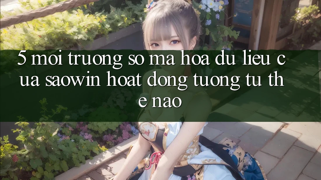 5. Môi trường số Mã hóa dữ liệu Của Saowin Hoạt Động Tương tự Thế Nào?