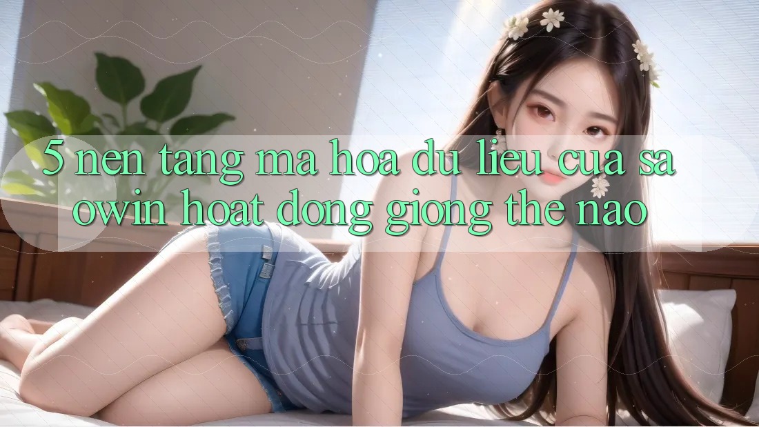 5. Nền tảng Mã hóa dữ liệu Của Saowin Hoạt Động Giống Thế Nào? 5. Nền tảng Mã hóa dữ liệu Của Saowin Hoạt Động Giống Thế Nào?