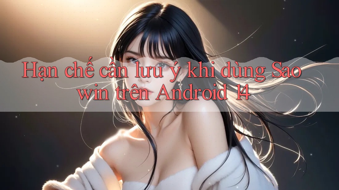 Hạn chế cần lưu ý khi dùng Saowin trên Android 14 Hạn chế cần lưu ý khi dùng Saowin trên Android 14