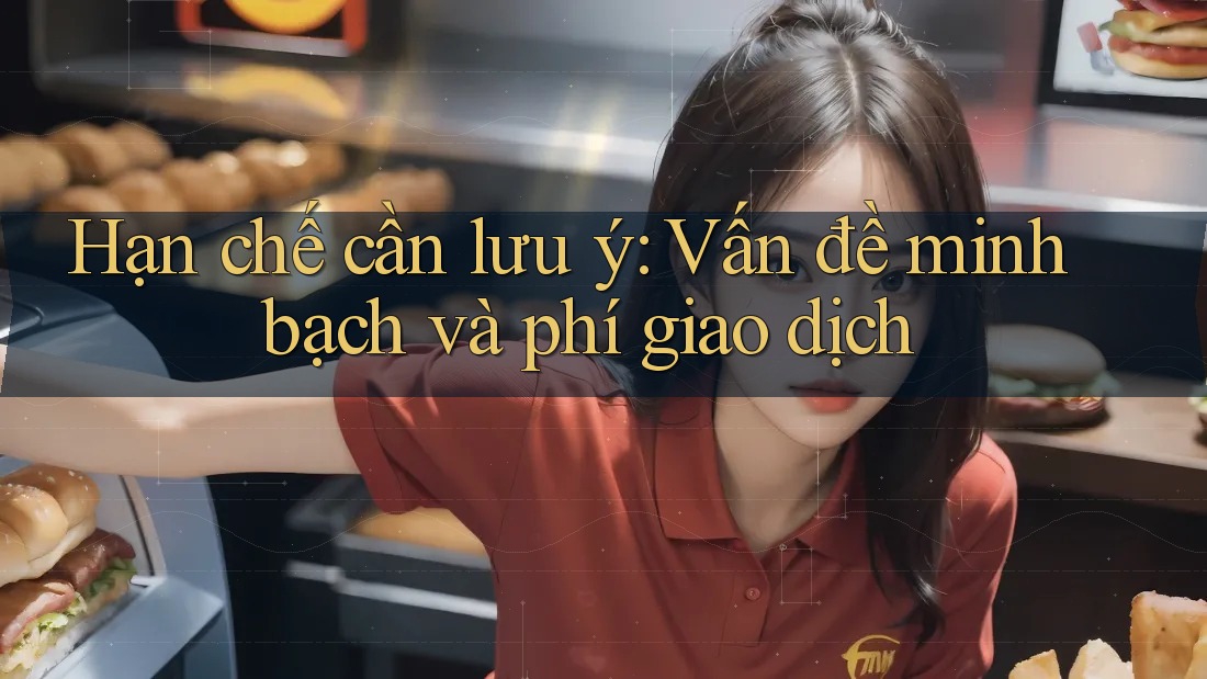 Hạn chế cần lưu ý: Vấn đề minh bạch và phí giao dịch Hạn chế cần lưu ý: Vấn đề minh bạch và phí giao dịch