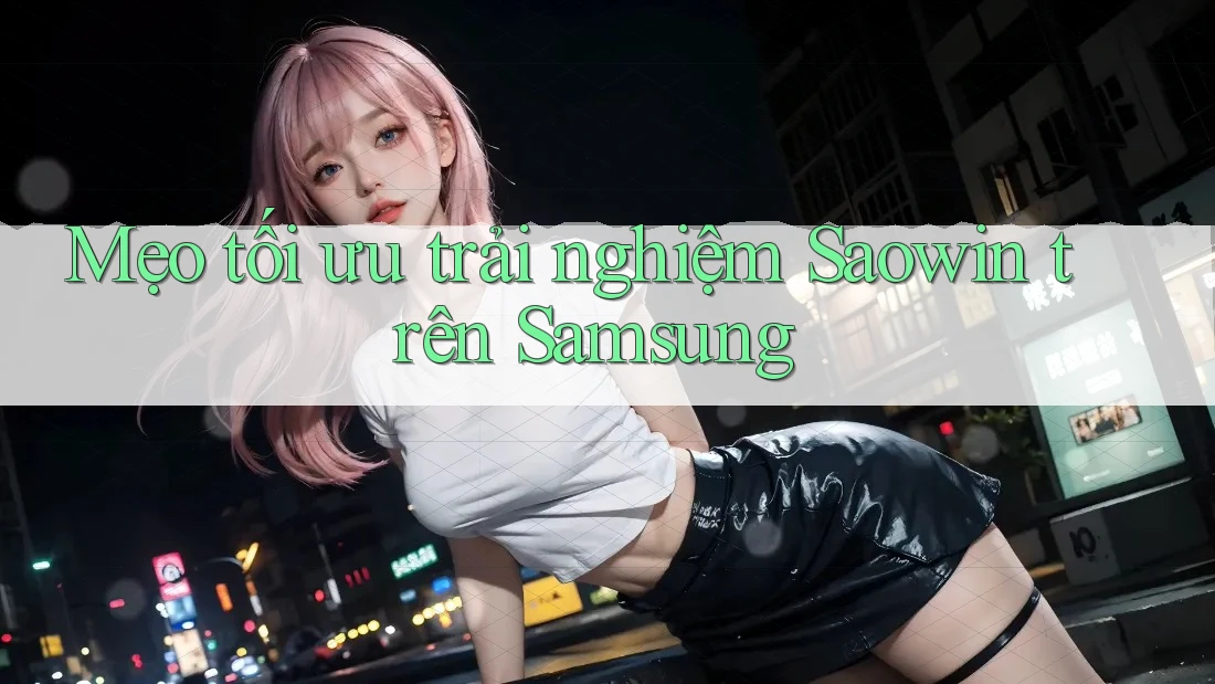 Mẹo tối ưu trải nghiệm Saowin trên Samsung