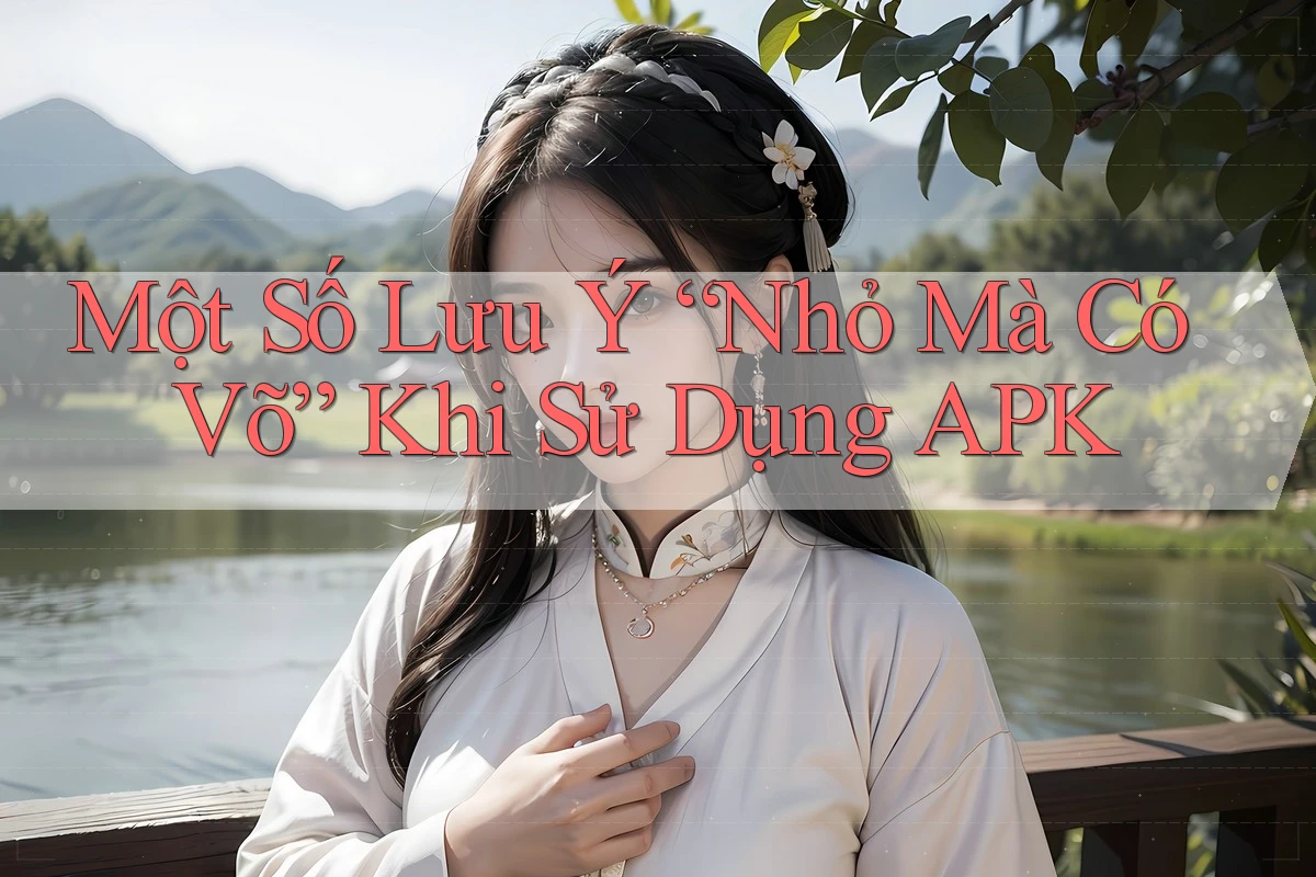 Một Số Lưu Ý “Nhỏ Mà Có Võ” Khi Sử Dụng APK