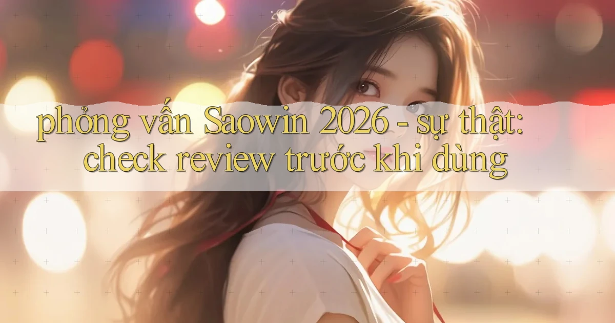 phỏng vấn Saowin 2026   sự thật check review trước khi dùng