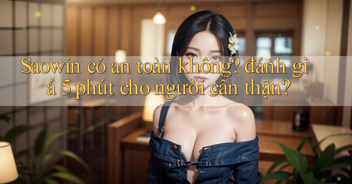 Saowin có an toàn không đánh giá 5 phút cho người cẩn thận
