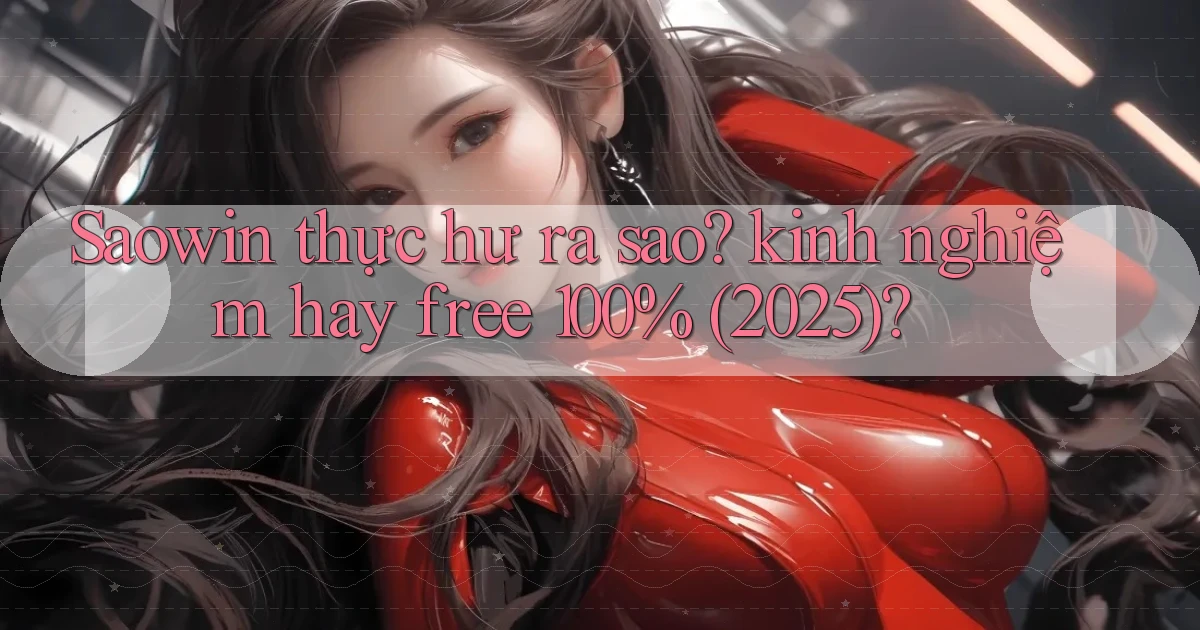 Saowin thực hư ra sao kinh nghiệm hay free 100% (2025)