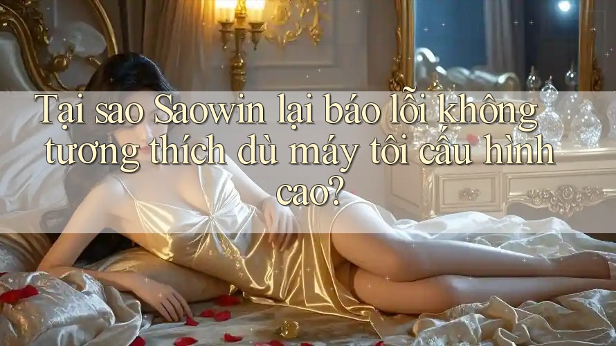 Tại sao Saowin lại báo lỗi không tương thích dù máy tôi cấu hình cao?