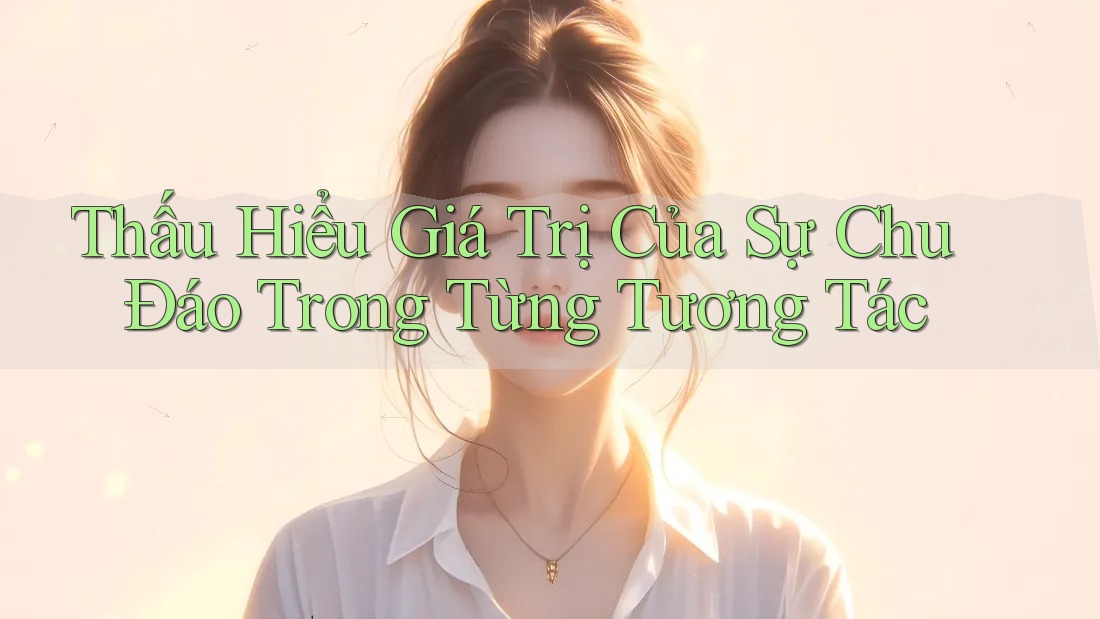 Thấu Hiểu Giá Trị Của Sự Chu Đáo Trong Từng Tương Tác Thấu Hiểu Giá Trị Của Sự Chu Đáo Trong Từng Tương Tác