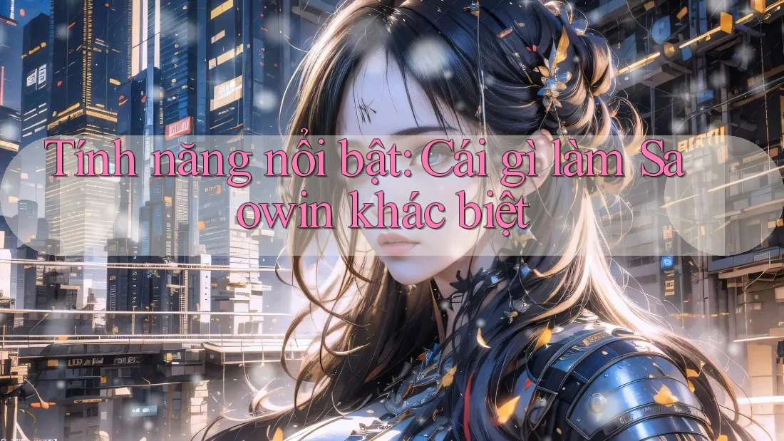 Tính năng nổi bật: Cái gì làm Saowin khác biệt Tính năng nổi bật: Cái gì làm Saowin khác biệt
