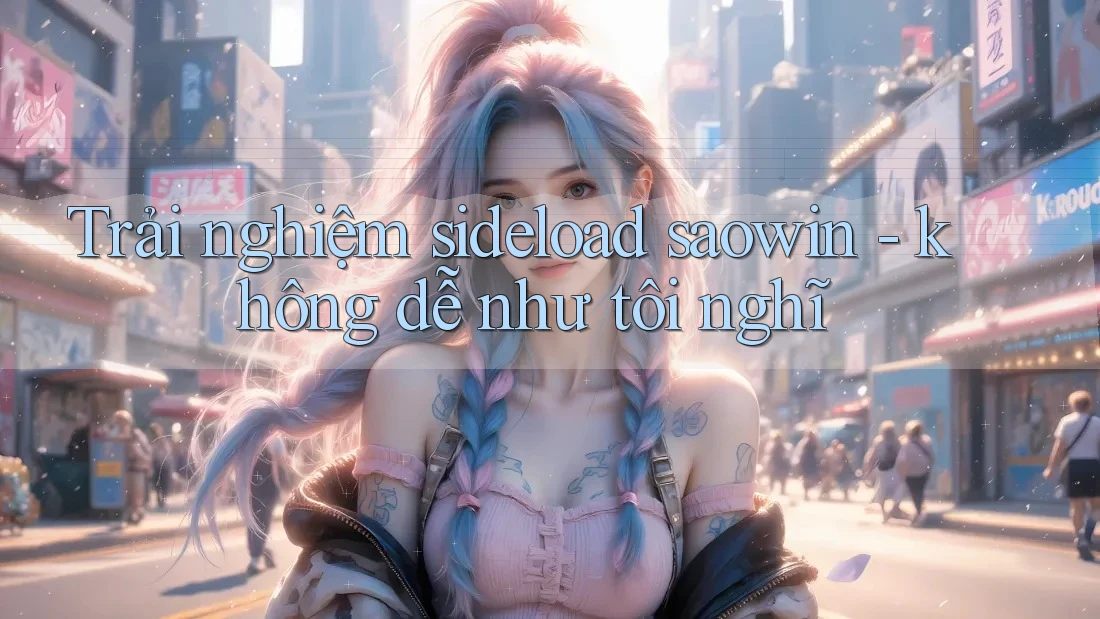 Trải nghiệm sideload saowin - không dễ như tôi nghĩ