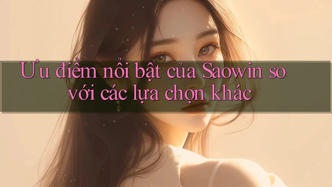 Ưu điểm nổi bật của Saowin so với các lựa chọn khác